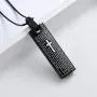Memorial Urn Necklace for Ashes Cross Cylinder Cremation Jewelry Ashes Holder Engraved Bible Keepsake Pendant Necklace for Women Men Memorial Urn Necklace for Ashes Cross Cylinder Cremation Jewelry Ashes Holder Engraved Bible Keepsake Pendant Necklace for Women Men