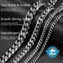 PROSTEEL Stainless Steel Cuban Chain Necklace, Silver/Gold/Black Tone, Nickel-Free, Hypoallergenic Necklace, W: 4.8mm-14mm, L: 14inch-30inch, Come Gift Box PROSTEEL Stainless Steel Cuban Chain Necklace, Silver/Gold/Black Tone, Nickel-Free, Hypoallergenic Necklace, W: 4.8mm-14mm, L: 14inch-30inch, Come Gift Box