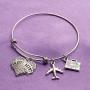SEIRAA Travel Agent Charm Bracelet Travel Jewelry Appreciate Agent Planner Gift Thank You Gift for Travel Agent Planner
