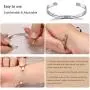 TTVOVO Inspirational Bracelets for Women Men Birthday Gifts Cuff Bangle Motivational Encouragement Friendship Bracelet Stainless Steel Engraved Personalized Mantra Quote Jewelry Gifts for Teens Girls