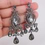 EVER FAITH Austrian Crystal Vintage Style Teardrop Dangle Chandelier Earrings
