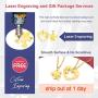 FaithHeart Yin Yang Necklace, Personalized Engraving Stainless Steel/18K Gold Plated Puzzle Pendant Jewelry for Couples with Adjustable Rolo Chain