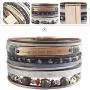 GelConnie Inspirational Leather Cuff Bracelets for Women Yoga Chakra Multi Strands Boho Bracelets Gold Plated Magnetic Bohemian Wrap Bracelet GelConnie Inspirational Leather Cuff Bracelets for Women Yoga Chakra Multi Strands Boho Bracelets Gold Plated Magnetic Bohemian Wrap Bracelet
