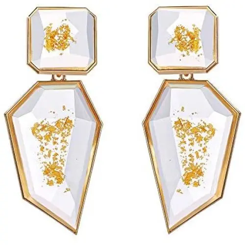 Rhinestone Crystal Rectangle Dangle Earrings, Glass Geometric Statement Earrings for Women KELMALL COLLECTION Rhinestone Crystal Rectangle Dangle Earrings, Glass Geometric Statement Earrings for Women KELMALL COLLECTION