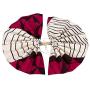 HITARGET African Fabric Ethnic Earrings Ankara Earrings Fan-Shaped African Print Earrings Womens Ankara Handmade Jewelry