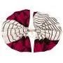 HITARGET African Fabric Ethnic Earrings Ankara Earrings Fan-Shaped African Print Earrings Womens Ankara Handmade Jewelry
