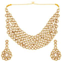 Touchstone Indian Bollywood Handcrafted Traditional Royal Mughal Kundan Polki Meenakari Enamel Colorful Wedding Designer Jewelry Necklace Choker Set in Gold and Silver Tone for Women.