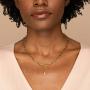 Reoxvo 18K Plated Gold Chain Necklaces for Women Paperclip Necklace and Bracelet Sets