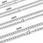 Besteel 2-5mm Womens Mens Stainless Steel Rolo Cable Wheat Chain Link Necklace 16-36 Inch