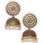 Crunchy Fashion Tribal Muse Oxidized Collection Stylish Indian Wedding Jewelry Jhumki Jhumka Earrings for Women