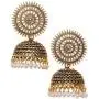 Crunchy Fashion Tribal Muse Oxidized Collection Stylish Indian Wedding Jewelry Jhumki Jhumka Earrings for Women
