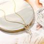 MONOZO Initial Necklace for Women Gold, 14K Gold Plated Letter Charm Necklaces Cubic Zirconia Pendant Key Initial Necklace for Women Her Teen Girls Birthday