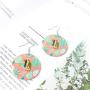MTSCE Statement Earrings for Women Girls, Acrylic Geometric Earrings Resin Acetate Drop Dangle Earrings Hoop Earrings Fashion Jewelry
