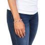 Juvale Zodiac Capricorn Bracelet with Amethyst Aquamarine Stone Beads, One Size