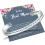 BTYSUN Mom Bracelet from Daughter Inspirational Bracelets for Women Mom Wife Mothers Day Birthday Cuff Bracelet Adjustable Jewelry Gifts for Women BTYSUN Mom Bracelet from Daughter Inspirational Bracelets for Women Mom Wife Mothers Day Birthday Cuff Bracelet Adjustable Jewelry Gifts for Women