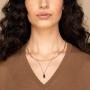Paperclip Necklace,14K Gold Plated Oval Dainty Choker Chain Link Necklace for Women Girls