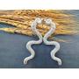 Snake Serpent Drop Dangle Earring Personalised Vintage Animal Jewelry for Women