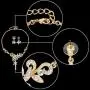 EVER FAITH Womens Austrian Crystal Bridal Floral Vine Leaf Necklace Earrings Set Clear EVER FAITH Womens Austrian Crystal Bridal Floral Vine Leaf Necklace Earrings Set Clear