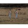 Bullet Wing Necklace & Dangle Earrings Brass 380 Casings. With or Without Swarovski Crystals.