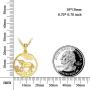 14K Solid Gold Unicorn Necklace Unicorn Jewelry for Girls Women Dainty Pendant Necklace Yellow Gold 18''