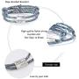 XXY Couple Magnetic Bracelet Set - Love is Love Ajustable Mutual Attraction Rope Braided Charm Pendants Bracelet Couple Gift Jewelry Set for Women Men