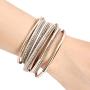 VONRU Leather Wrap Bracelet for Women - Charm Boho Multilayer Gorgeous Bracelets Wristbands - Casual Braided Handmade Magnetic Bracelet Cuff Bangle Gift for Monther