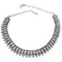 Necklace Choker Oxidized Indian Jewelry Tiny Heart Beads 14 Inch Antique Silver Necklace Women