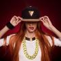 Tatuo 2 Pieces Big Hip Hop Gold Color Chain Chunky Chain Necklace for Men, Faux Gold Chain for Costume Jewelry Rapper 90s Punk Style (32 Inch Chunky Necklace)