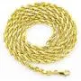 Nuragold 14k Yellow Gold 4mm Rope Chain Diamond Cut Pendant Necklace, Mens Womens Lobster Lock 20'' 22'' 24'' 26'' 28'' 30'' Nuragold 14k Yellow Gold 4mm Rope Chain Diamond Cut Pendant Necklace, Mens Womens Lobster Lock 20'' 22'' 24'' 26'' 28'' 30''