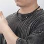 WESTMIAJW 6mm Mens Hematite Beads Beaded Necklaces Chain Natural Gemstone Healing Crystals Jewelry 50/60cm