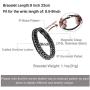 murtoo Mens Bracelet leather and Steel, Stainless Steel Chain and Leather Bracelets for Men
