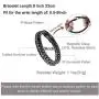 murtoo Mens Bracelet leather and Steel, Stainless Steel Chain and Leather Bracelets for Men