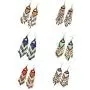 6 Pcs Bohemian Long Beaded Dangle Earrings Handmade Colorful Seed Beaded Long Tassels Drop Earring Set Dainty Elegant Ethnic Style Earring Set for Women Girl Jewelry 6 Pcs Bohemian Long Beaded Dangle Earrings Handmade Colorful Seed Beaded Long Tassels Drop Earring Set Dainty Elegant Ethnic Style Earring Set for Women Girl Jewelry