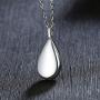 New Teardrop Ashes Urn Pendant Necklace Cremation Memorial Keepsake Jewelry,Carved Locket Stainless Steel Keepsake Waterproof Memorial Pendant for Love,With Tools and Box