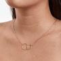 Dear Ava Mother-in-Law Gift Necklace: to My Mother-in-Law, Mother of My Husband, 2 Interlocking Circles