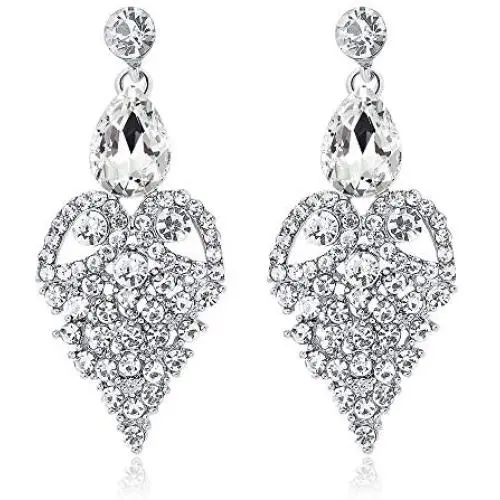 León Jewelry Boho Style Teardrop Crystal Rhinestone Dangle Drop Statement Earrings Ladies Bride Bridesmaid Wedding Party León Jewelry Boho Style Teardrop Crystal Rhinestone Dangle Drop Statement Earrings Ladies Bride Bridesmaid Wedding Party