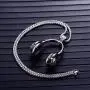 Fuqimanman2020 Headphones Pendant Necklace Music Necklace Gold/Silver/Black Fuqimanman2020 Headphones Pendant Necklace Music Necklace Gold/Silver/Black