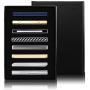 Hanpabum 8pcs Tie Bar Clips for Men Tie Clip Set for Regular Ties Mens Wedding Business Jewelry with Gift Box