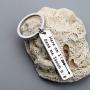 SEIRAA Here Am I. Send Me. Isaiah 6:8 Keychain Bible Verse Jewelry Christian Gift Inspiration Encouragement Gift