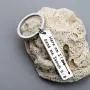 SEIRAA Here Am I. Send Me. Isaiah 6:8 Keychain Bible Verse Jewelry Christian Gift Inspiration Encouragement Gift