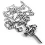 FORGIVEN JEWELRY Nail Cross with Crown of Thorns Necklace On Chain FORGIVEN JEWELRY Nail Cross with Crown of Thorns Necklace On Chain
