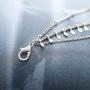 Yalice Multi-Layered Triangle Pendant Necklace Chain Dangle Choker Necklaces Jewelry for Women and Girls