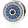 Eternalll Evil Eye Charms Authentic 925 Sterling Silver Fit Pandora Charms Bracelets,Blue Eyes Hand Beads Home Family Heart Love Spacer Charms Beads for Bracelet or Necklace