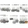 Fashion Earrings for Women Trendy Teen Girls Boho Dangle Earring & Pearl Stud Jewelry Set, Acrylic Drop Rattan Leather Earring for Birthday Party/Valentine/Christmas Gifts