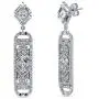BERRICLE Rhodium Plated Sterling Silver Cubic Zirconia CZ Art Deco Bar Fashion Dangle Drop Earrings BERRICLE Rhodium Plated Sterling Silver Cubic Zirconia CZ Art Deco Bar Fashion Dangle Drop Earrings