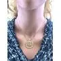 Shema Full Prayer Pendant Necklace, Sterling Silver & Gold Plated w/Swarovski Zirconia CZ Shema Full Prayer Pendant Necklace, Sterling Silver & Gold Plated w/Swarovski Zirconia CZ