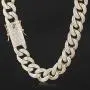 GOLD IDEA JEWELRY 18mm luxury Iced Out Cubic Zirconia 14k/18k/White Gold/Rose gold Miami Cuban Link Chain for Men Necklace or Bracelet GOLD IDEA JEWELRY 18mm luxury Iced Out Cubic Zirconia 14k/18k/White Gold/Rose gold Miami Cuban Link Chain for Men Necklace or Bracelet