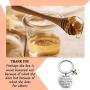 Eigso Bee Charm Keychain Perhaps The Bee is More Honored Because of What She Does for Others Appreciation Gift for Employee Teacher