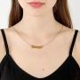 JIAHATE Personalized Name Pendant Necklace,Old English Font Custom Handmade Script Initial Nameplate Necklace Jewelry Gift for Girls Womens,Name Crown Necklace