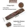 Thunaraz Handmade Genuine Leather Bracelet Adjustable Wide Brown Belt Cuff Bangle Punk Wristband